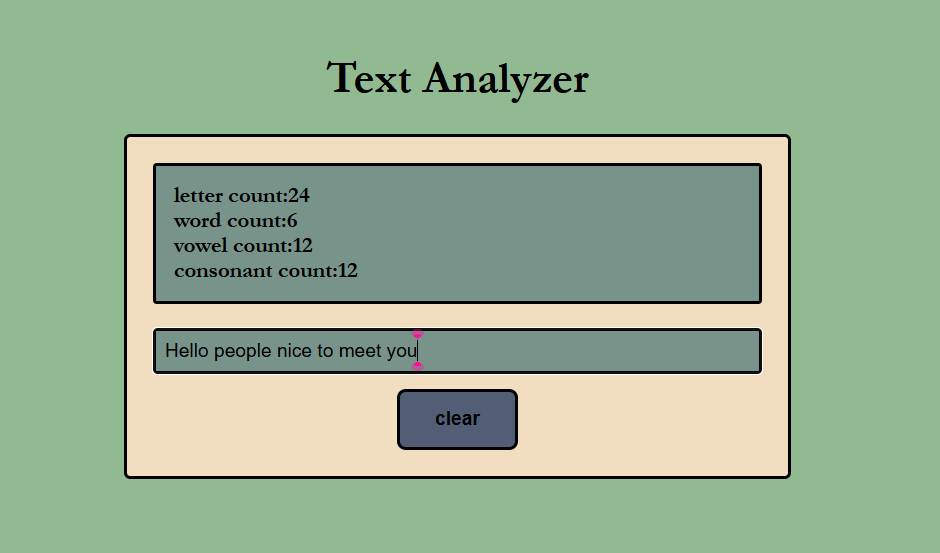 Text Analyzer